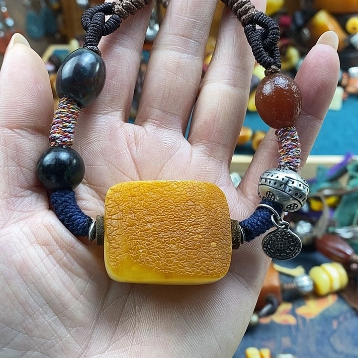 蜜蜡未镶嵌项链项链