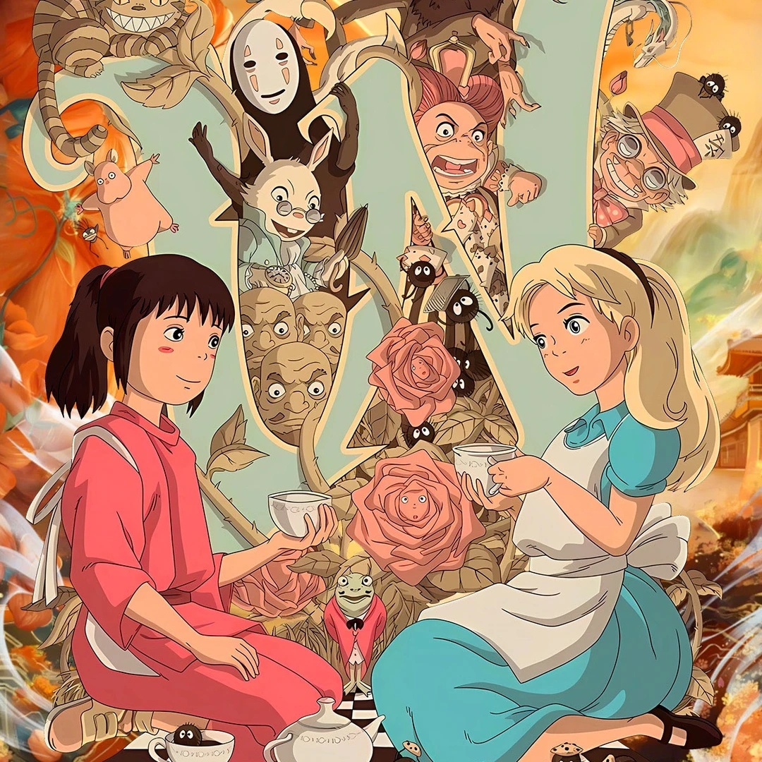 MZ【宠粉】灿卡文创 宫崎骏第二弹 花涧物语 国卡二创 默认代拆
