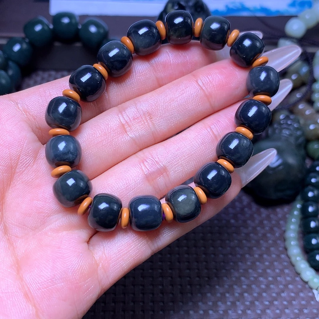 未镶嵌手串和田玉卡11