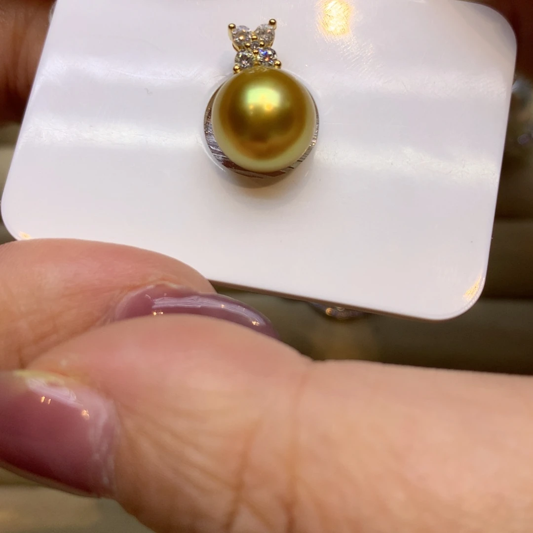 颈饰银S925镶嵌海水珍珠