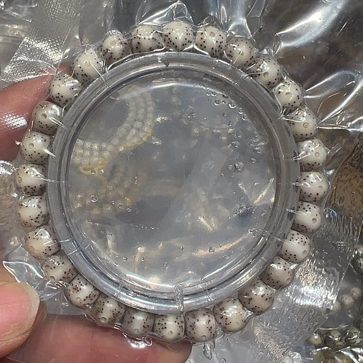 手串星月菩提海南原生态奶奶灰7/8直切鼓珠