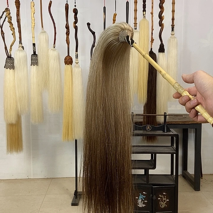 纯手工制作马尾拂尘