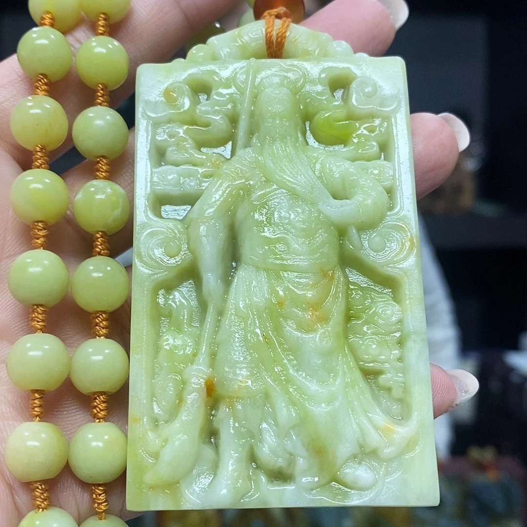 未镶嵌岫玉挂件吊坠项链