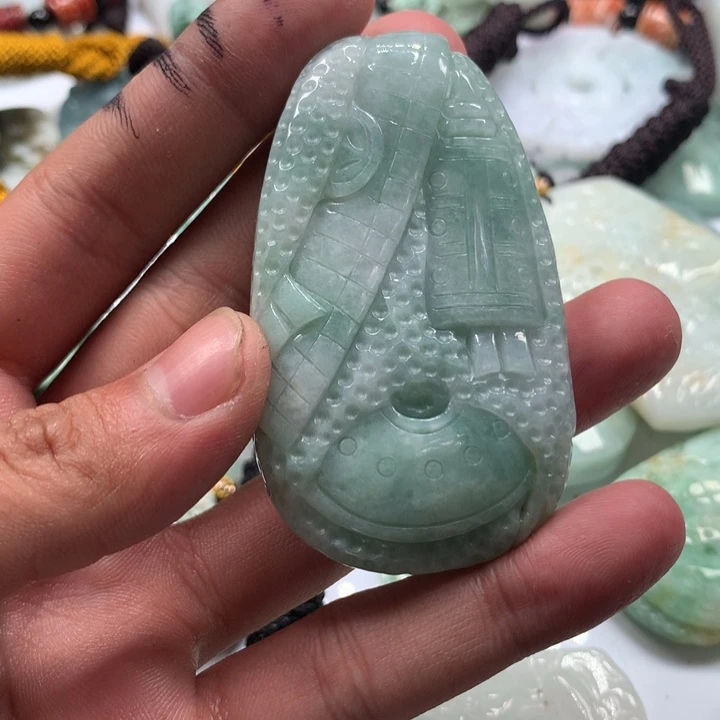 颈饰未镶嵌翡翠保真天然a货翡翠