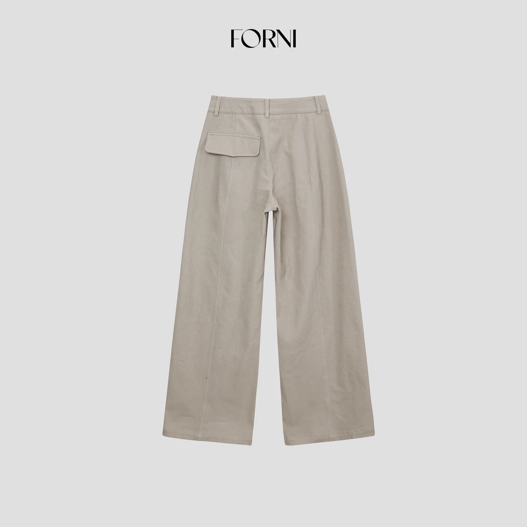 FORNI 时髦老钱 韩系休闲直筒牛仔裤白色秋冬宽松显瘦长裤