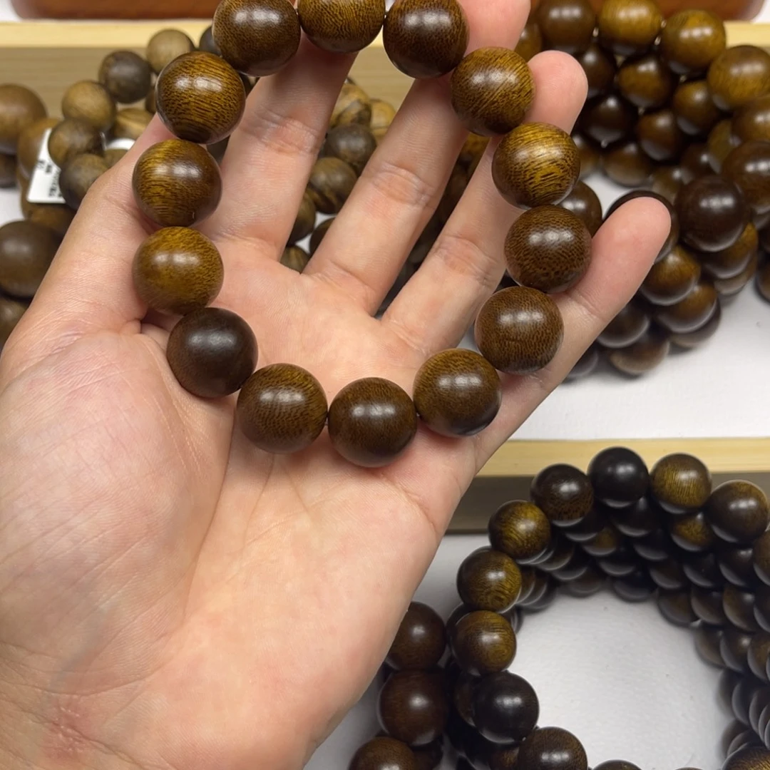 甜***蜜手串沉香越南芽庄黄棋楠1.6