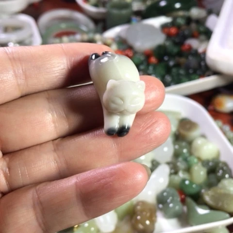 未镶嵌和田玉手机链缘**此