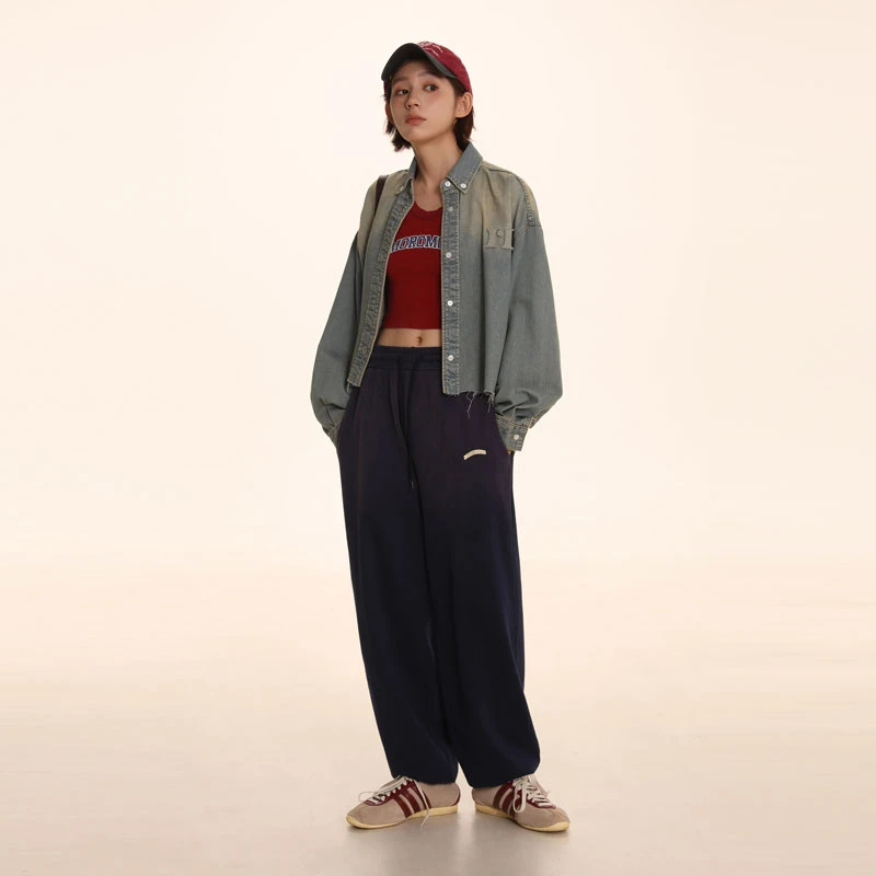 Moromoro  贴布绣做旧衬衫