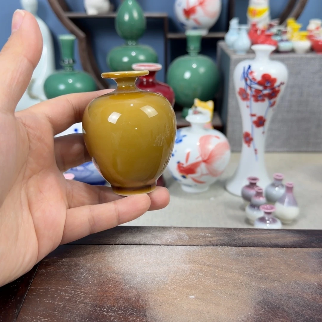 陶瓷手工小花器摆件