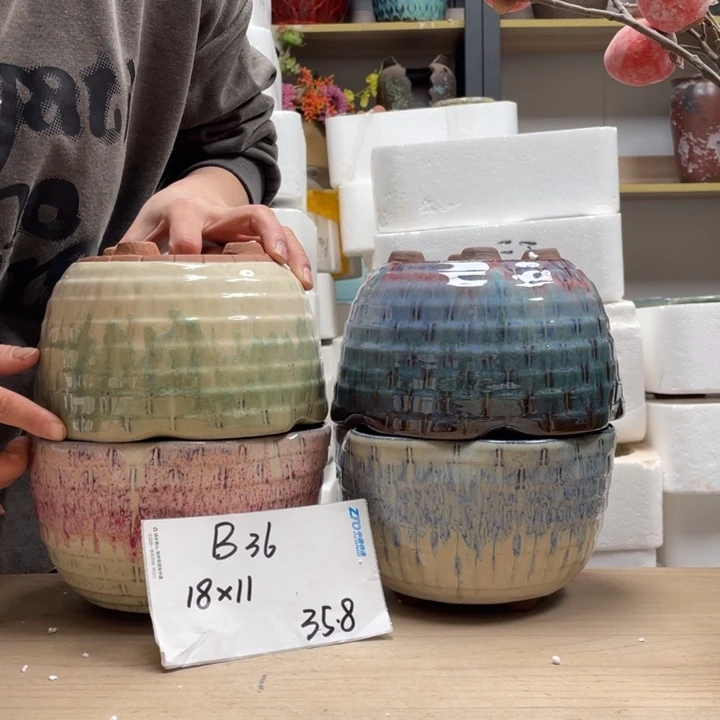 粗陶多肉花盆微瑕36