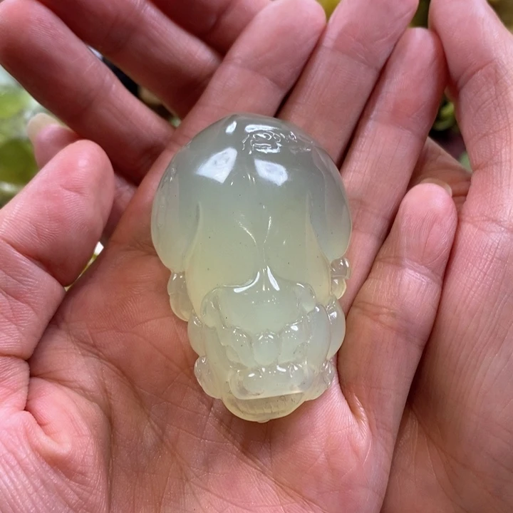 未镶嵌蛇纹石玉手把