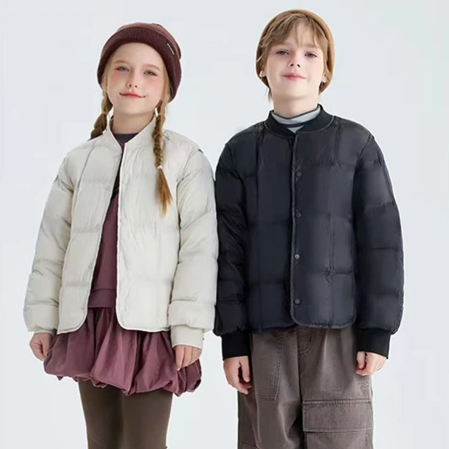 巴拉巴拉男孩女孩儿童轻薄羽绒服男女童冬季新款内胆中大童校服神