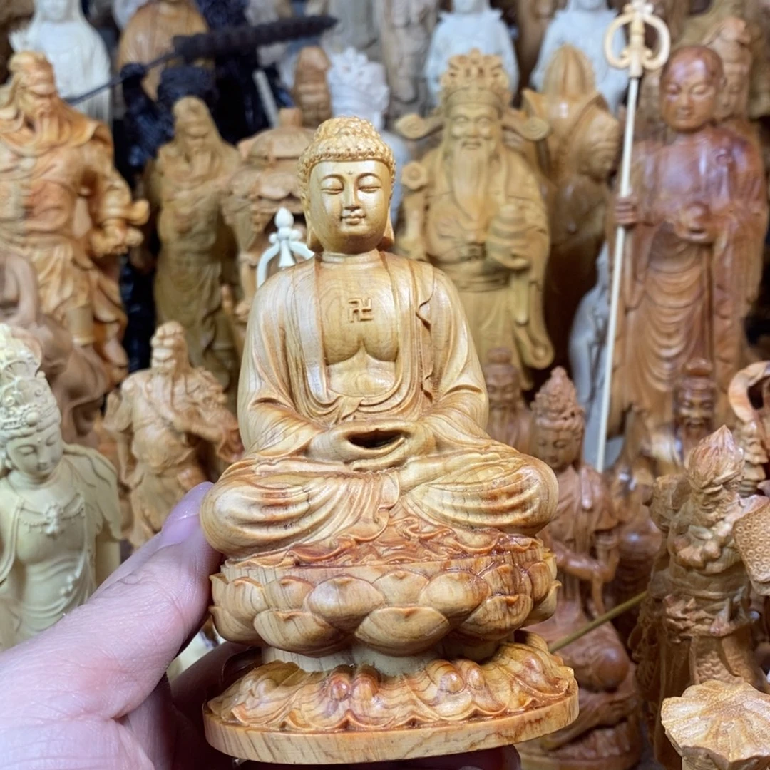 木崖柏微瑕12大日如来