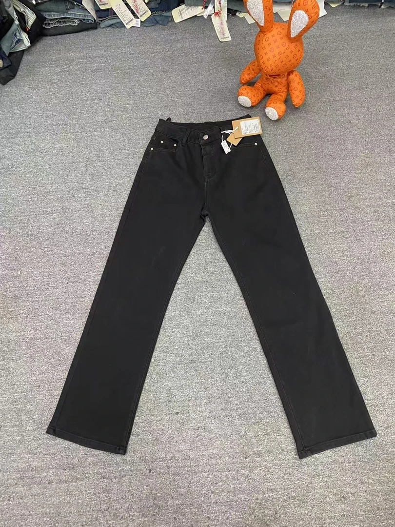 99027 弹力 显瘦窄版直筒烟管裤