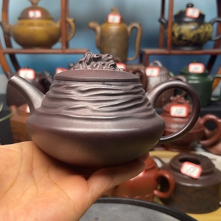 茶壶紫砂微瑕不带证书礼盒260cc