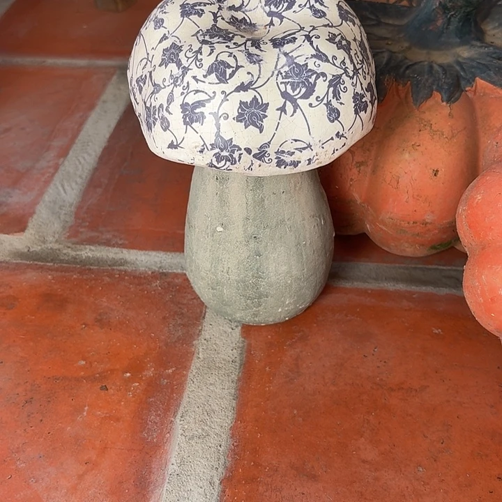 许纯的花房 青花蘑菇