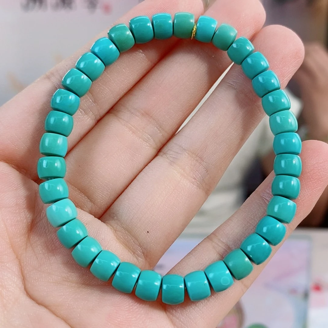 未镶嵌绿松石珠宝奇石6mm