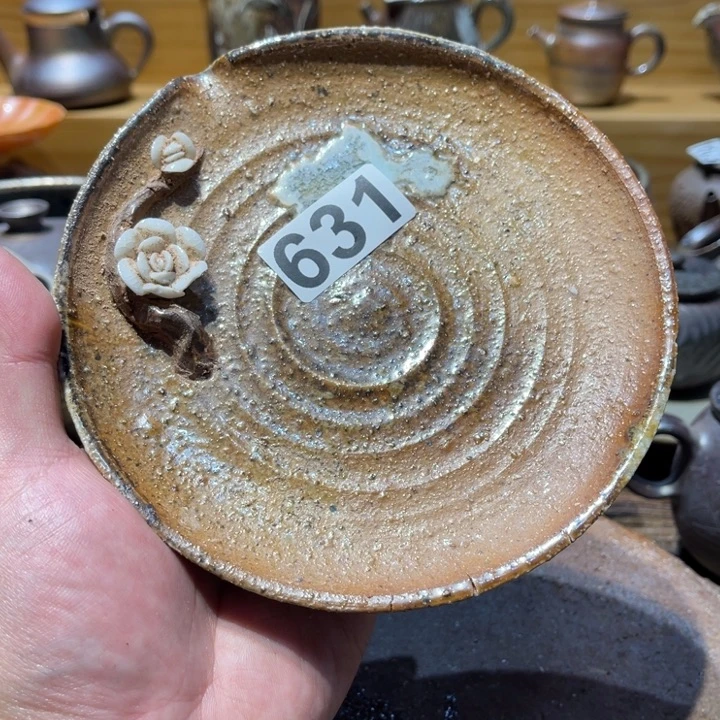 我***田手工制作柴烧壶承瑕631
