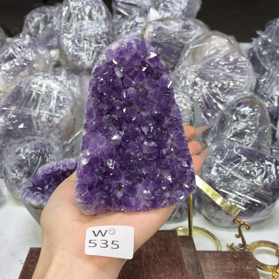 未镶嵌摆件紫晶紫水晶