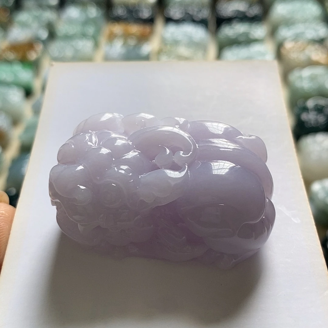 颈饰未镶嵌翡翠天然翡翠貔貅吊坠