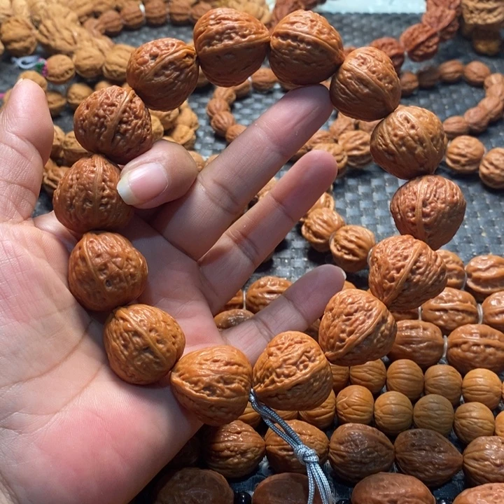三***花手串文玩核桃佛肚