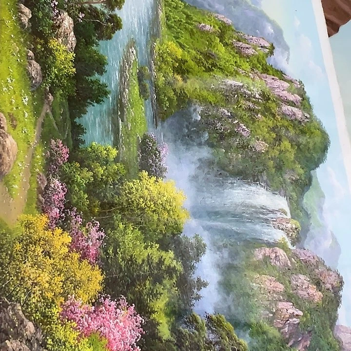 油画恭喜之一仔仔细细