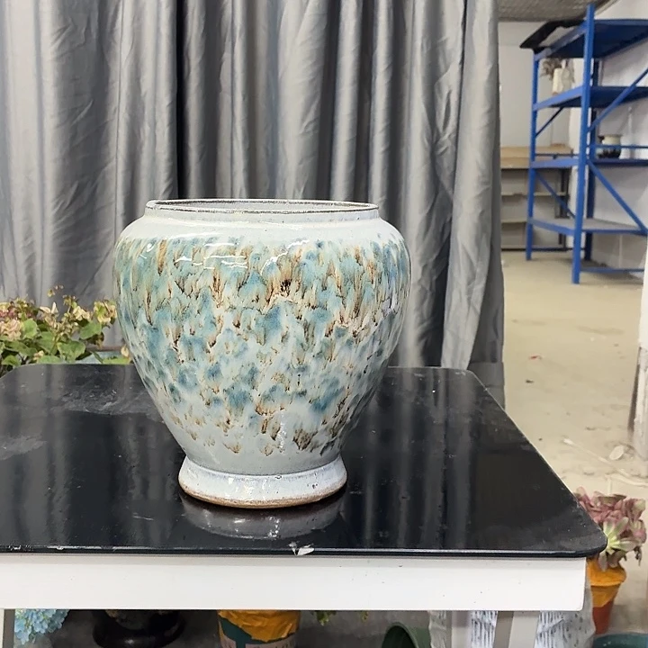 16×21 -粗陶花盆有孔-买买买