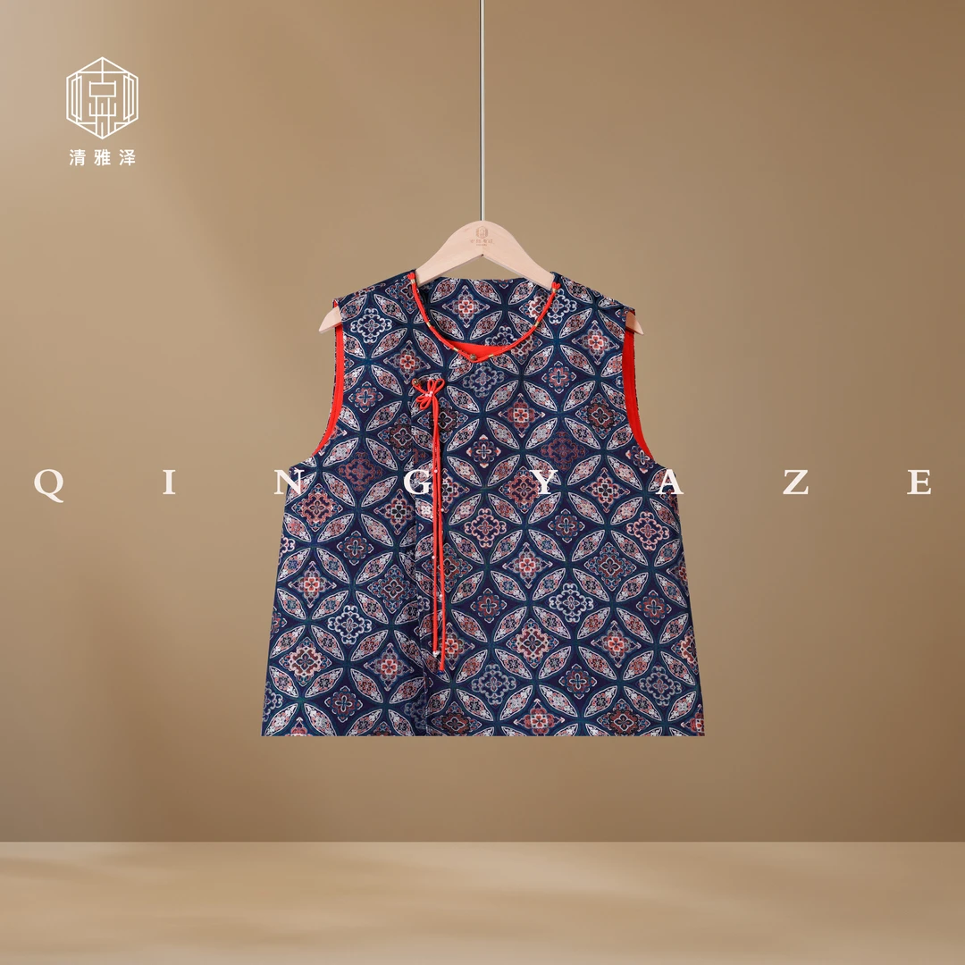 宋锦·铜钱如意！桑蚕丝新中式马甲！GZ6339