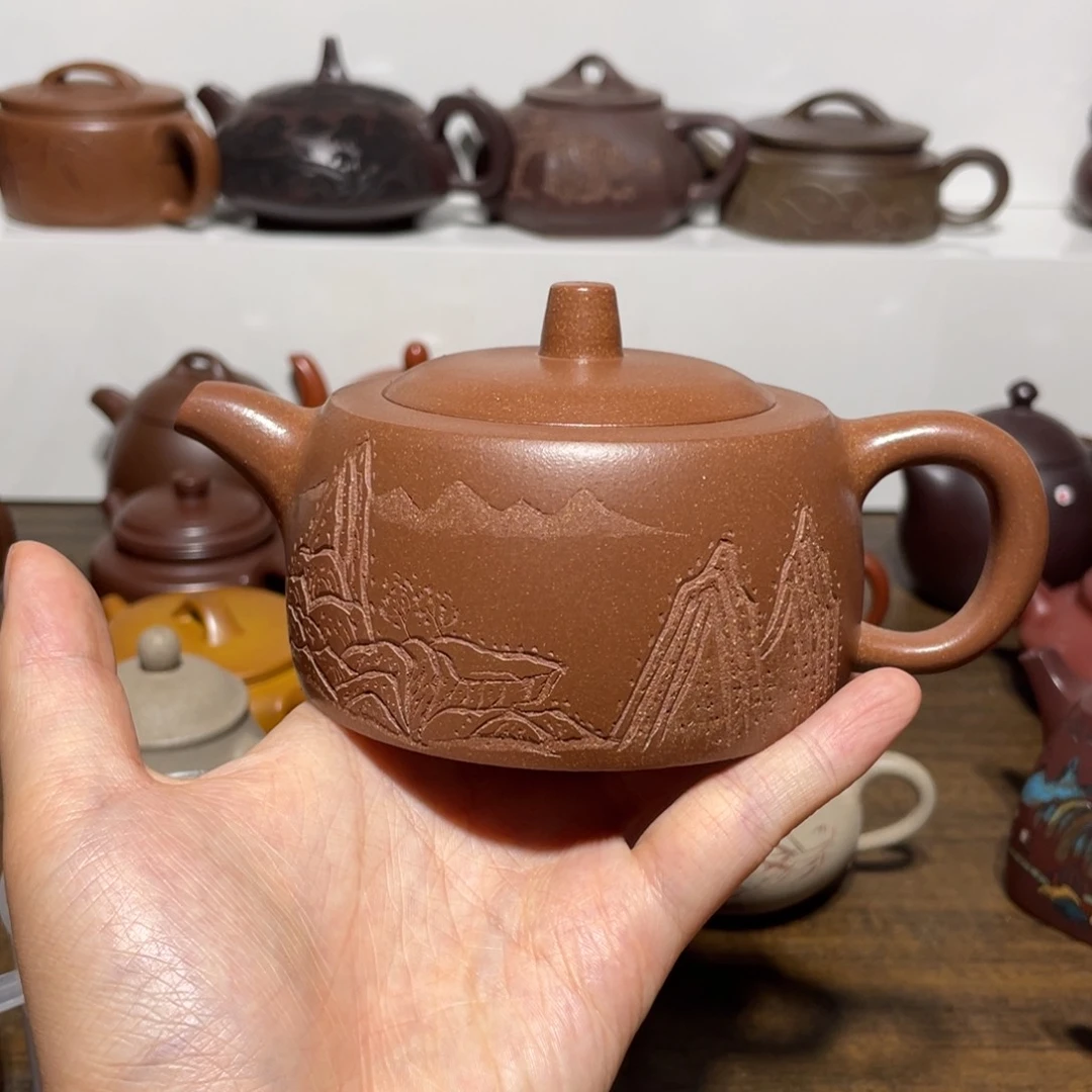 茶壶紫砂宜兴紫砂壶半手工8