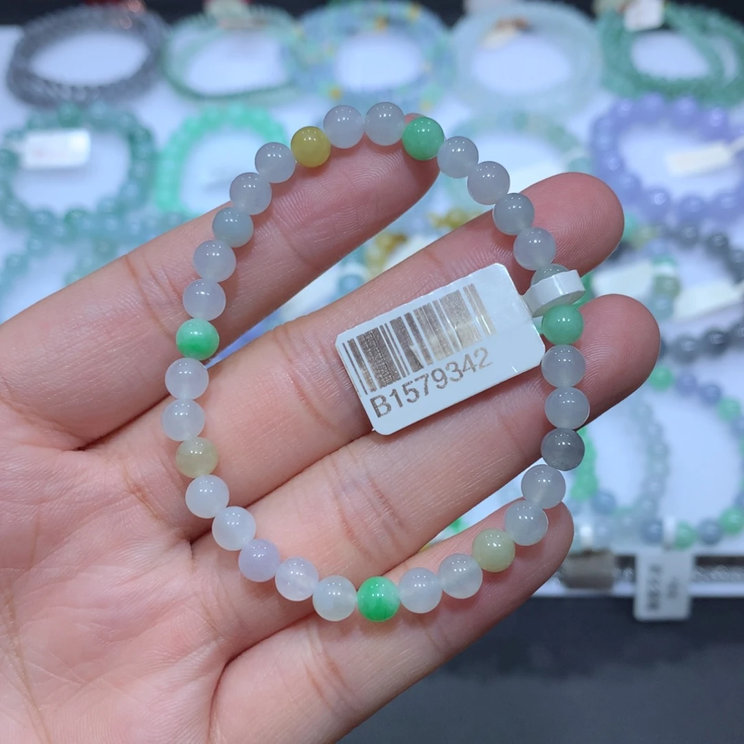 未镶嵌手串翡翠天然