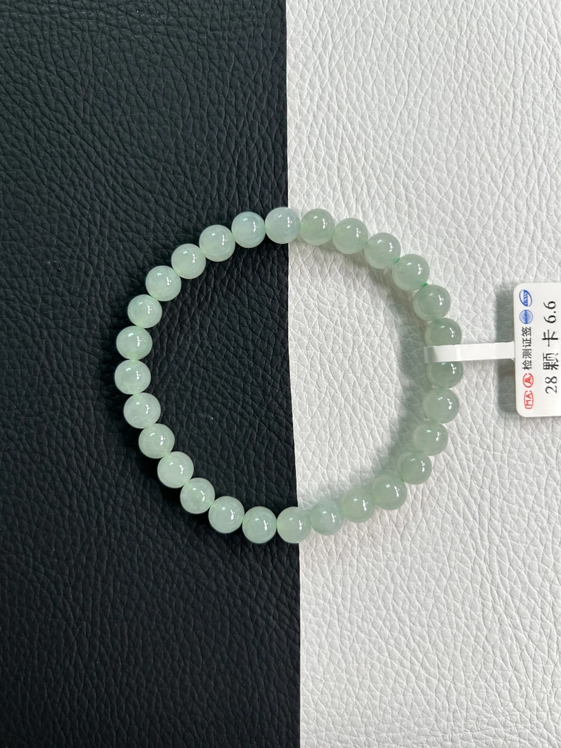 天然缅甸A货翡翠手串仙女气质款手串卡6＋