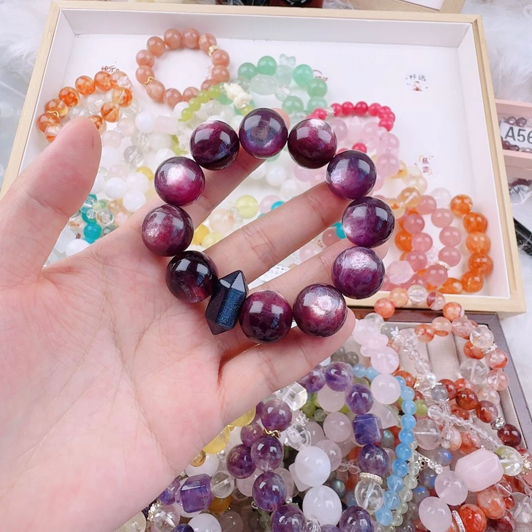 鼎***说烟晶手链银S925镶嵌