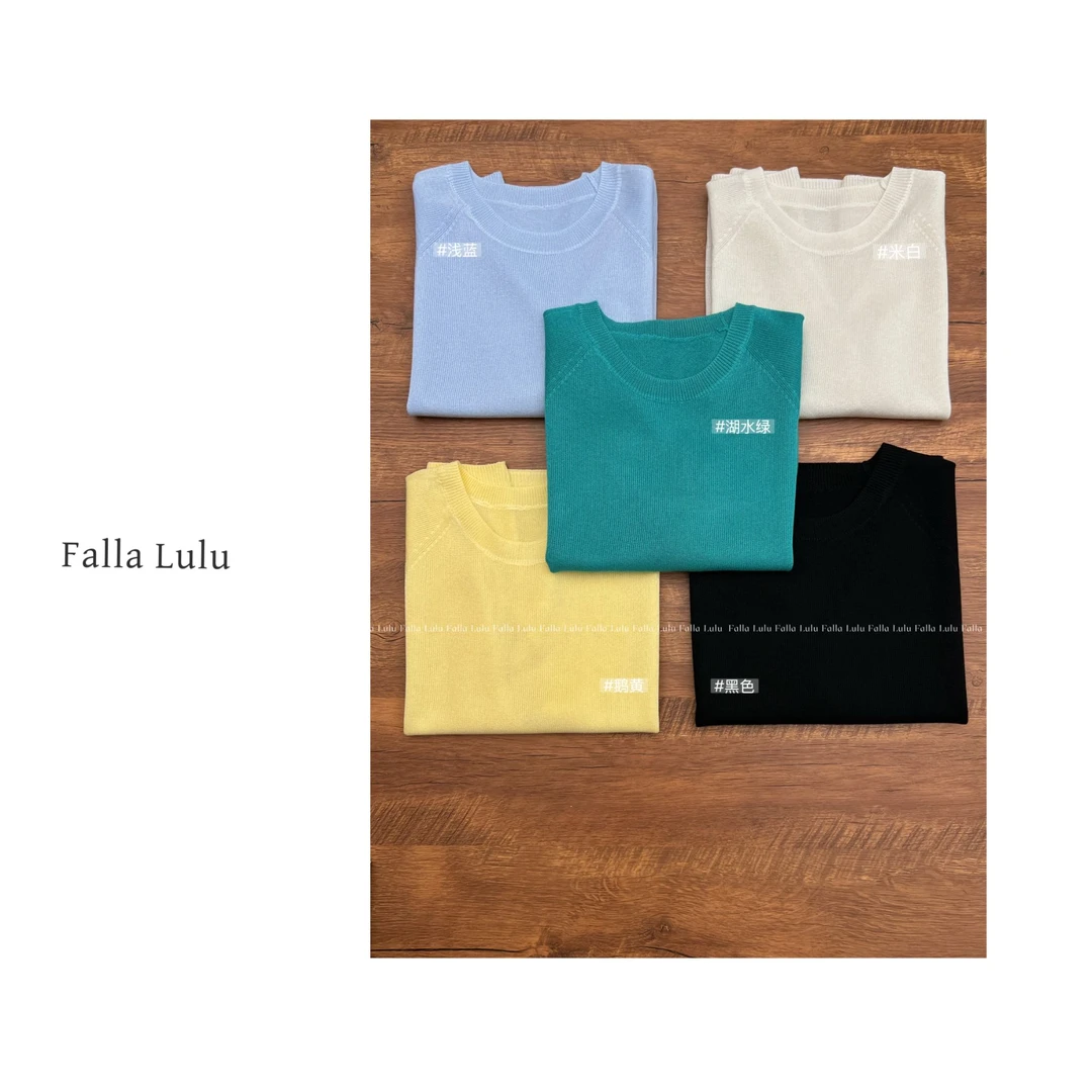 【 夏日马卡龙】品质韩韩色系套头针织衫 Y5131