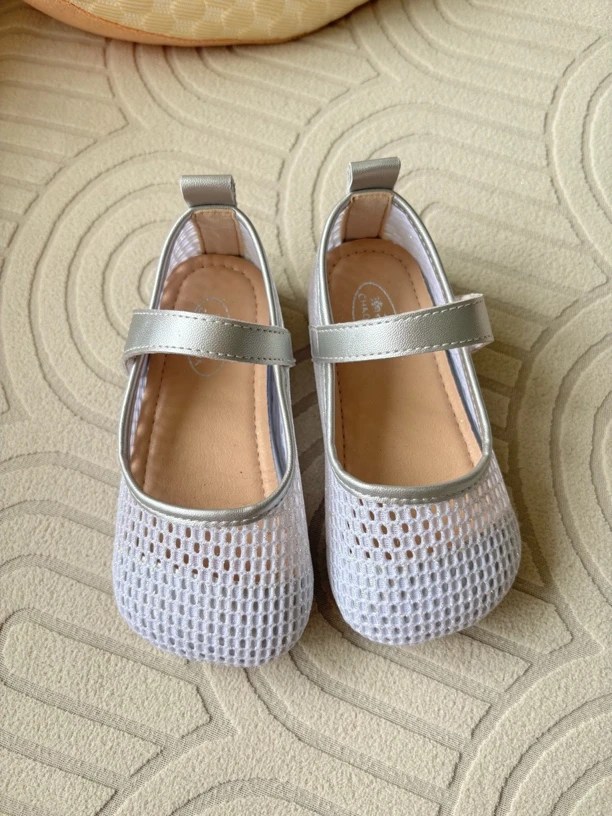 2025新款网面冰丝网面 公主鞋面网面 公主鞋浅口公主 凉鞋软底软