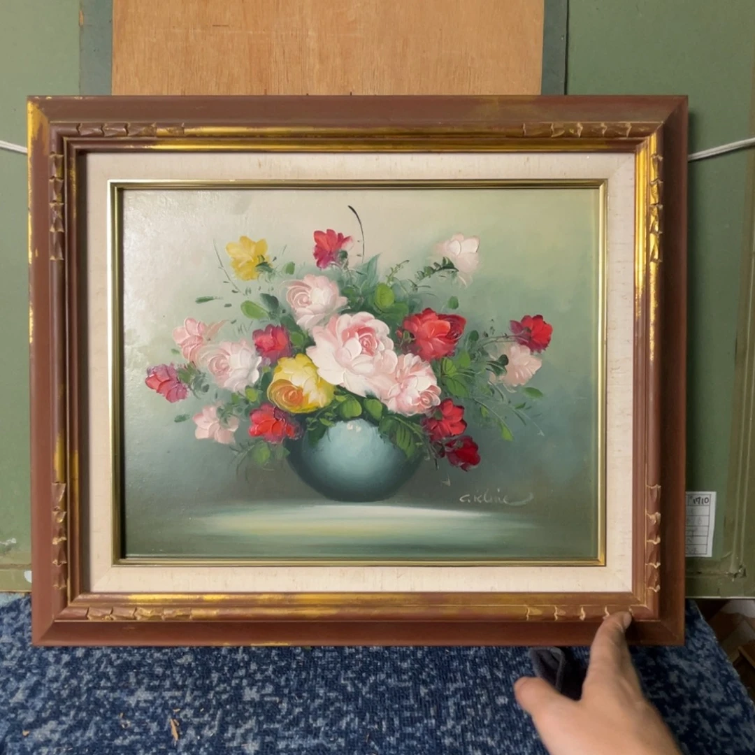 中古框画有磕碰没有玻璃不退不换