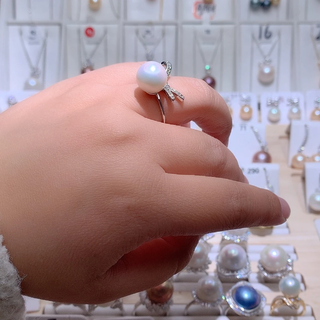 未镶嵌淡水珍珠戒指CC11.3mm