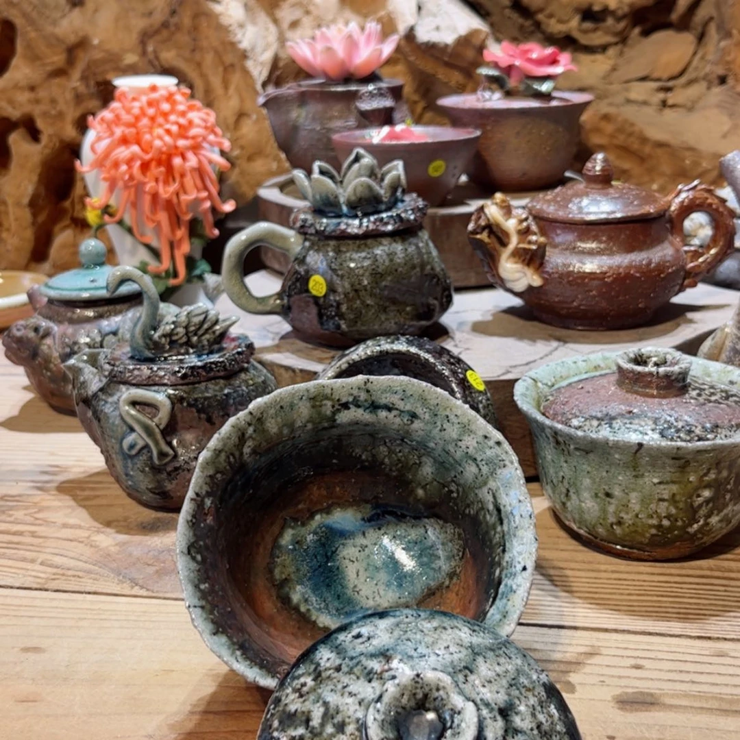 【闪购商品】柴烧茶具手工盖碗215