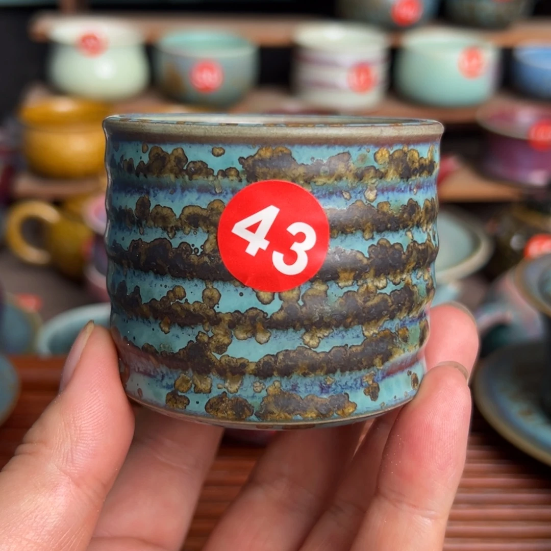 手工制作钧窑茶器