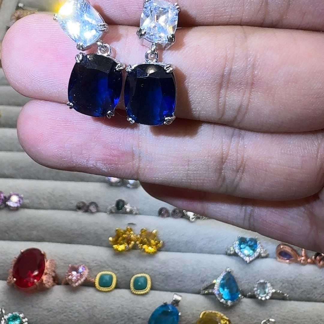 水晶银S925镶嵌戒指