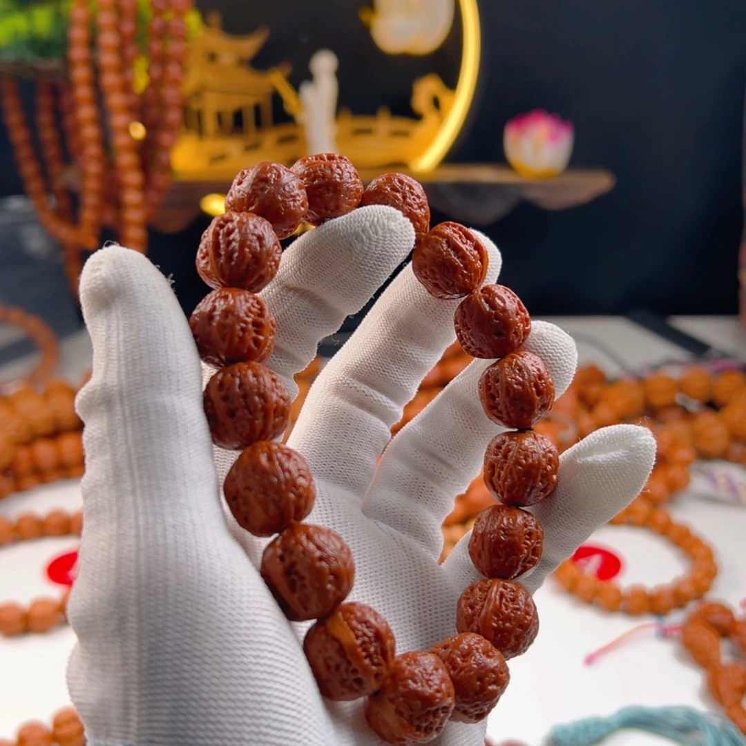 仙***水吊坠文玩核桃小核桃9