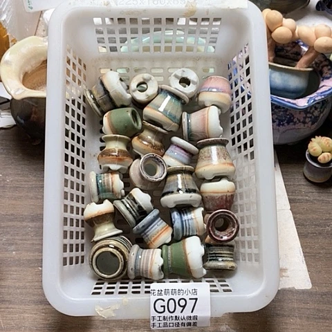 紫砂花盆097微瑕品口径1到2左右