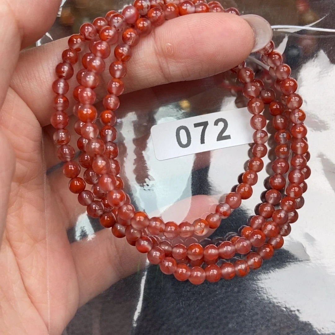 南红玛瑙未镶嵌手链