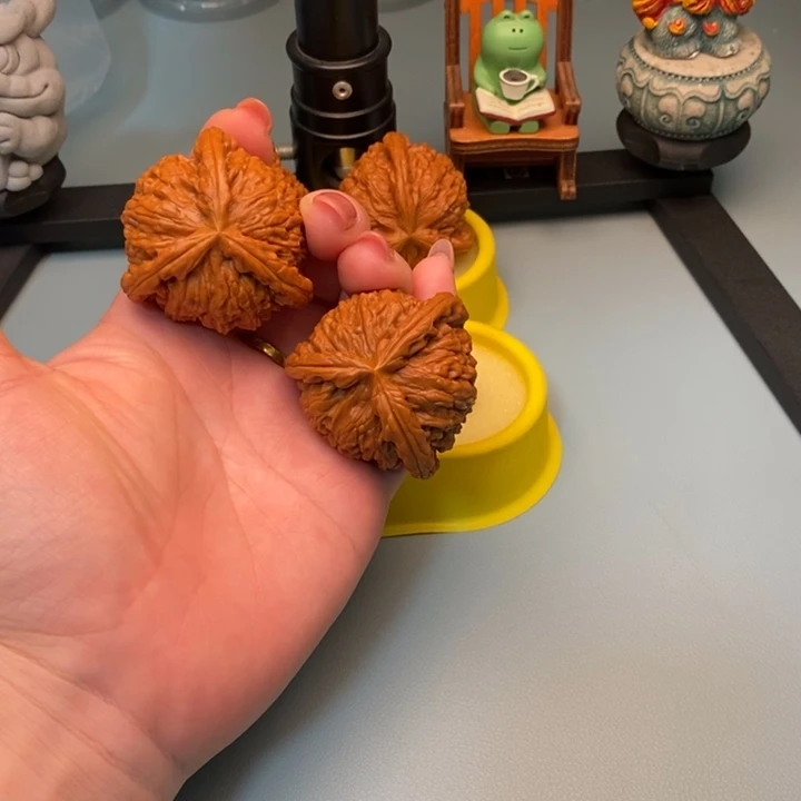 林***^吊坠文玩核桃43尺寸白狮子
