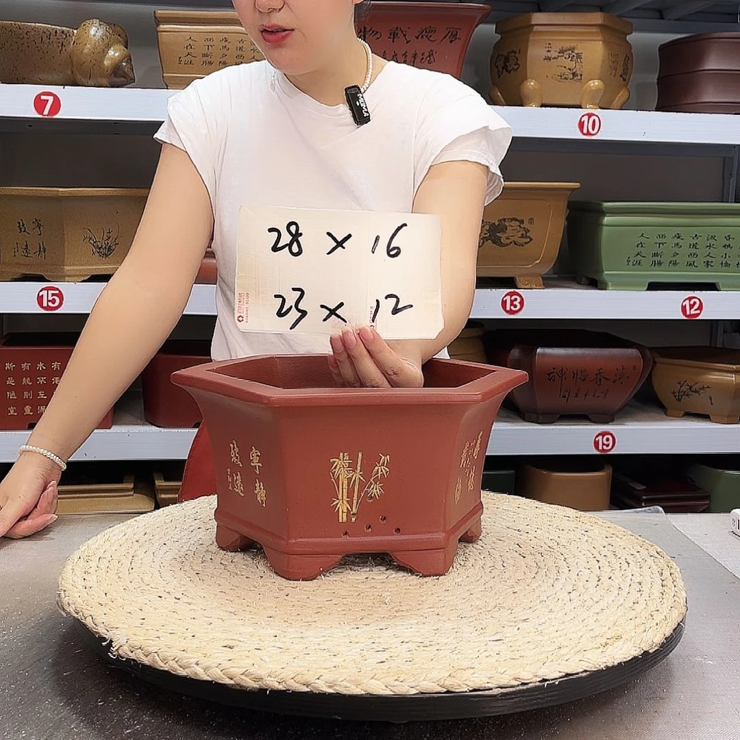 紫砂花盆紫砂花盆