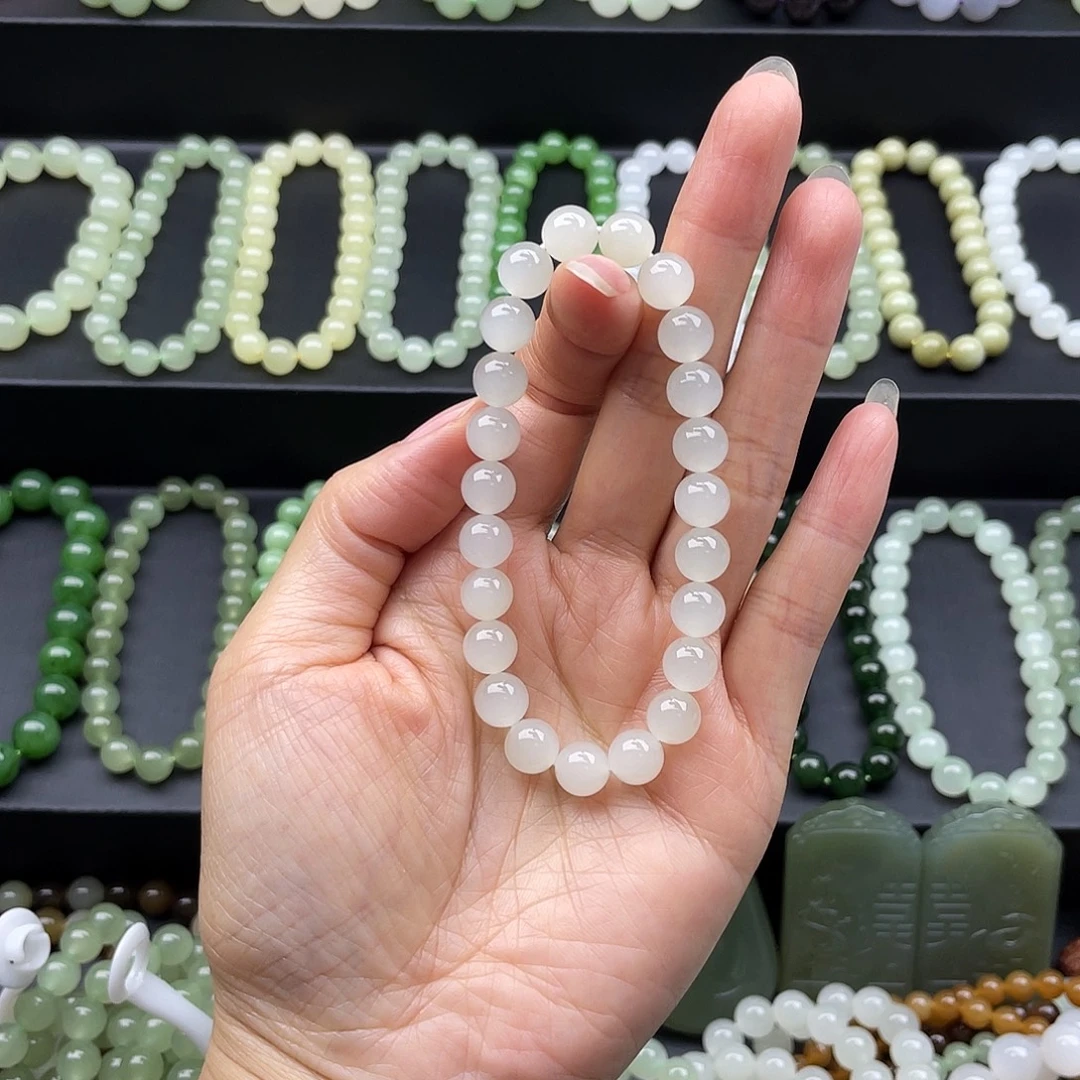 和田玉未镶嵌手串