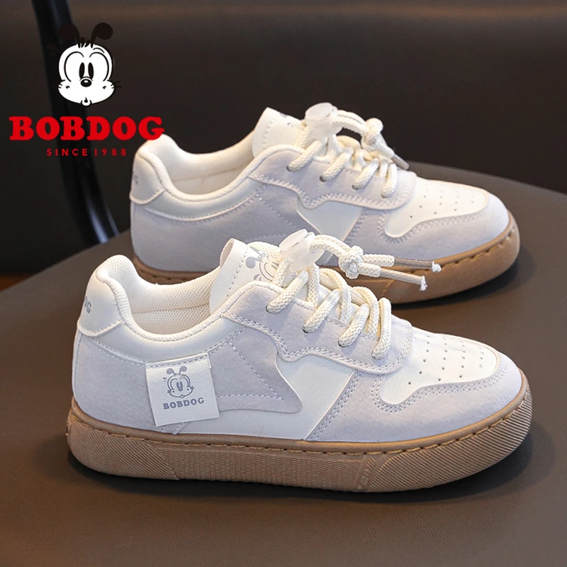 巴布豆童鞋女童板鞋2025新款秋季儿童时尚小白鞋中大童轻便运动鞋