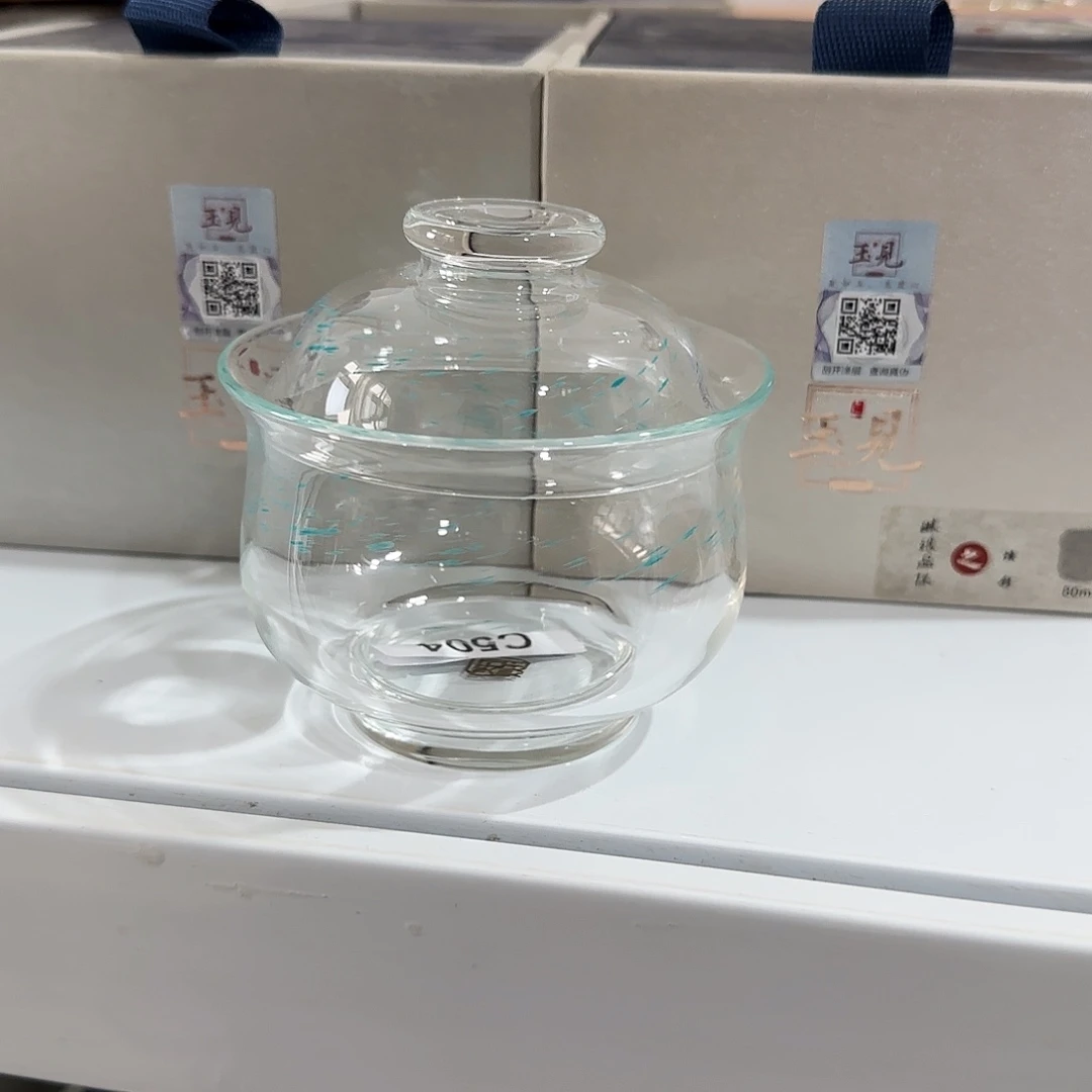 504龙腾盖碗高硼硅玻璃