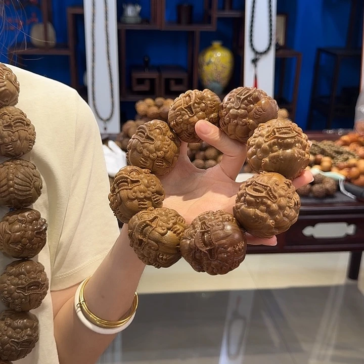 维腊木（绿檀）其他5.0 貔貅单圈八方招财