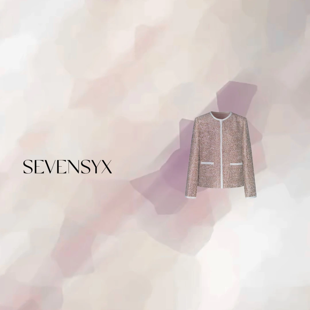 【金粉世家小香风外套】SEVENSYX 深圳欧货 薄款小香风  重工 气质