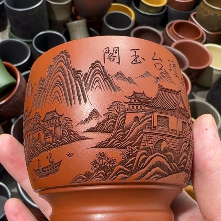 茶杯紫砂全手工紫砂